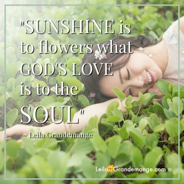 Sunshine and God’s Love&nbsp;[quote]