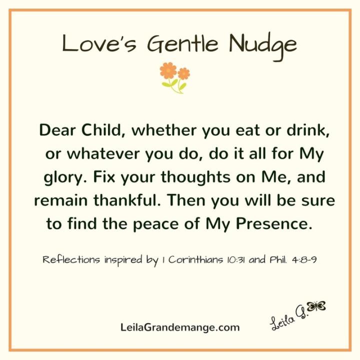 Love’s Gentle Nudge [Finding&nbsp;Peace]