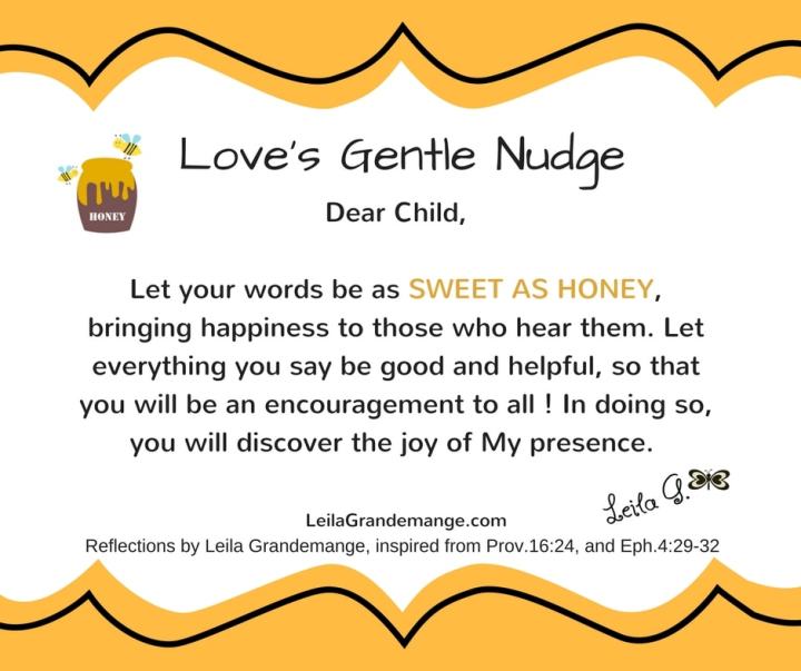 As Sweet as Honey [Love’s Gentle&nbsp;Nudge]