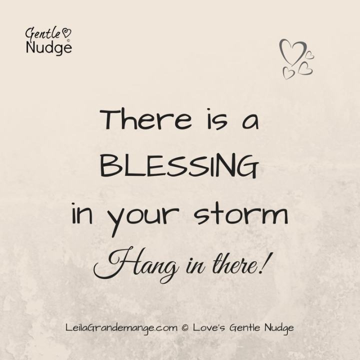 A Gentle Nudge [Hang in&nbsp;There!]