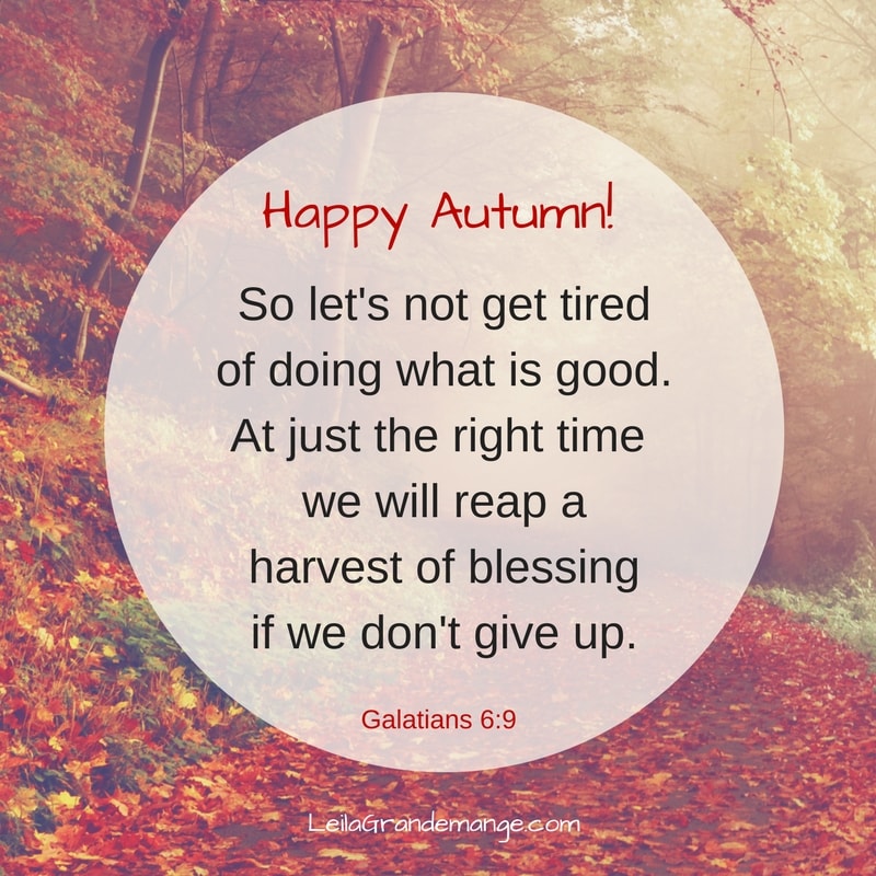 First Day Of Fall Blessing