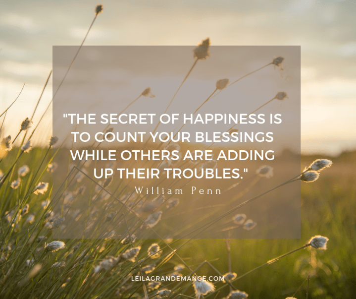 Happiness Tip [Count Your&nbsp;Blessings]