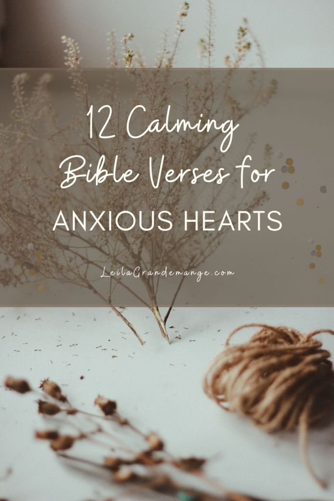 12 Calming Bible Verses for Anxious hearts during Covid19